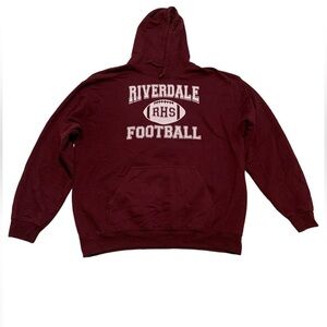 Men's Gildan Riverdale RHS Football Heavy Blend Hoodie - Maroon - Size L